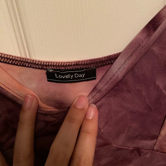 Lovely Day Midi Dress Side Slit Tie Dye - Picture 2 of 3